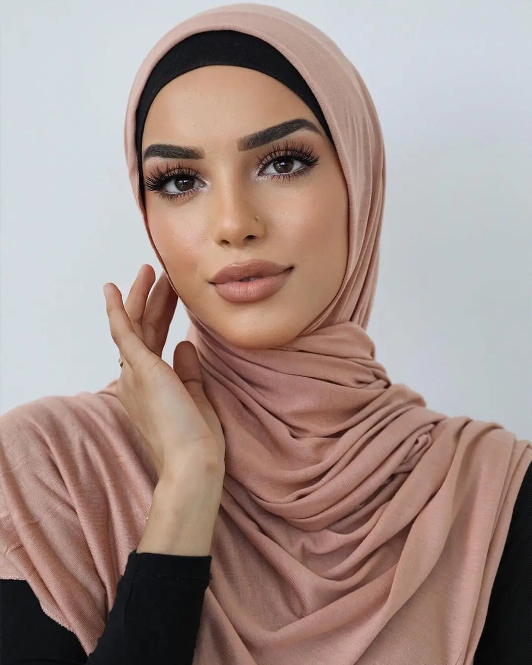 Soft Stretch Jersey Hijab Scarf, 85 × 180 cm Wrap