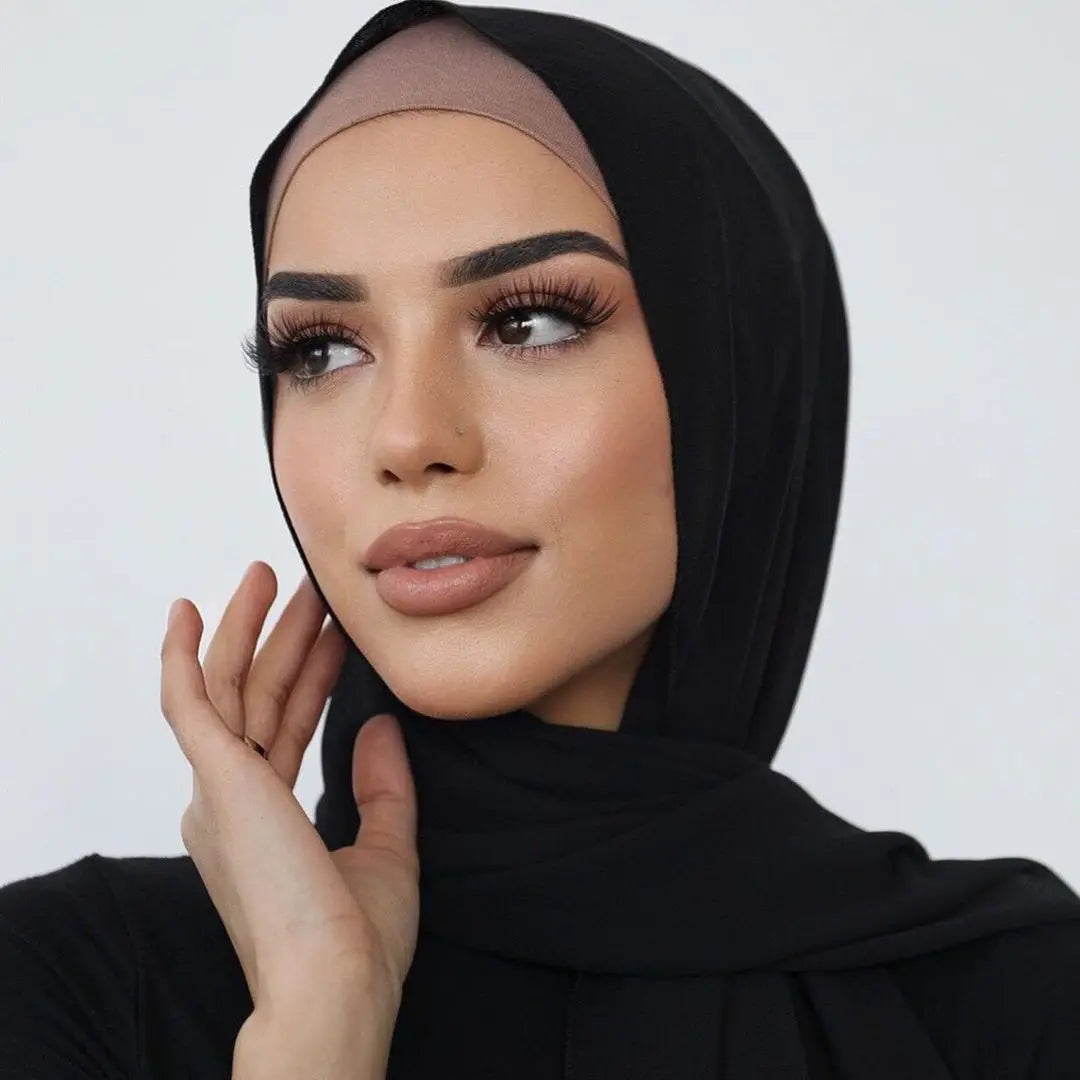 Soft Stretch Jersey Hijab Scarf, 85 × 180 cm Wrap