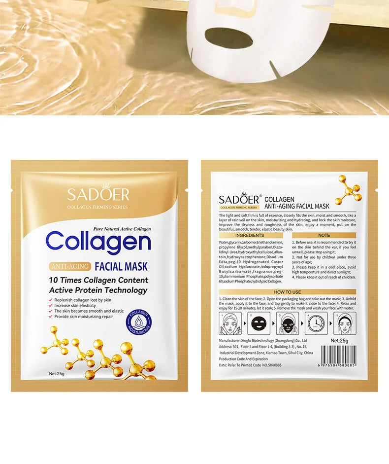 Collagen Anti-Wrinkle Face Mask (10pcs)