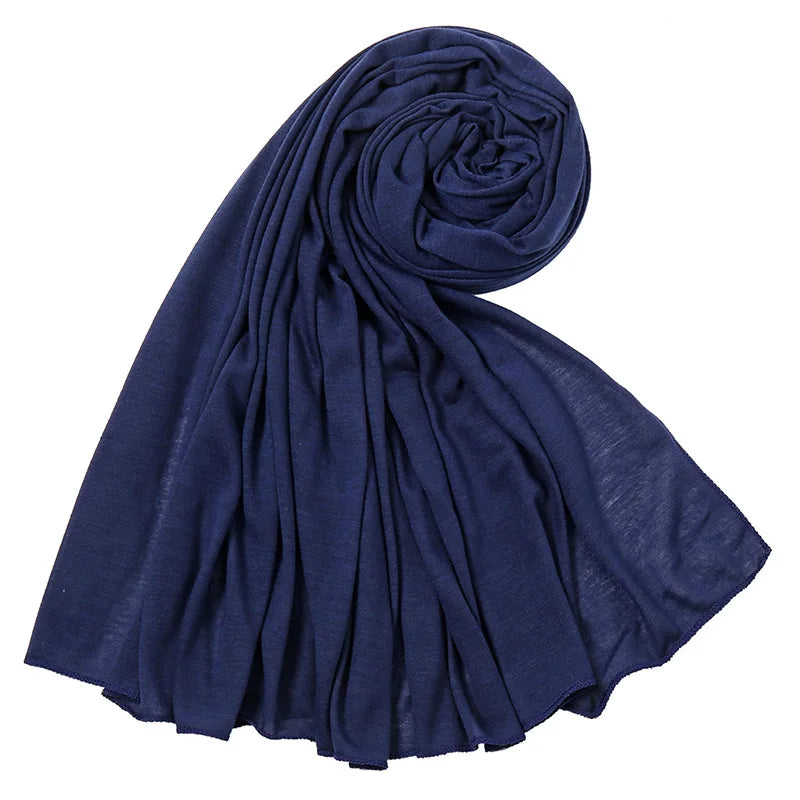 Soft Stretch Jersey Hijab Scarf, 85 × 180 cm Wrap
