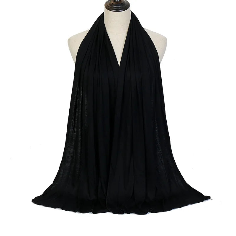 Soft Jersey Instant Hijab, Pre-Sewn 60 × 170 cm