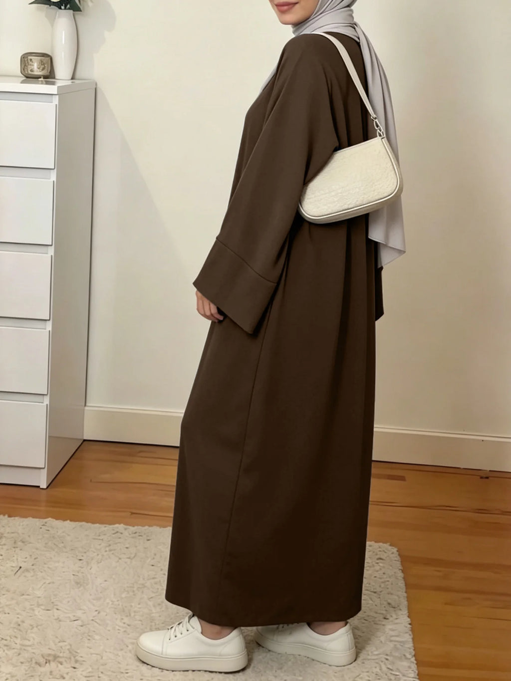 Modest Islamic Kaftan Prayer Robe