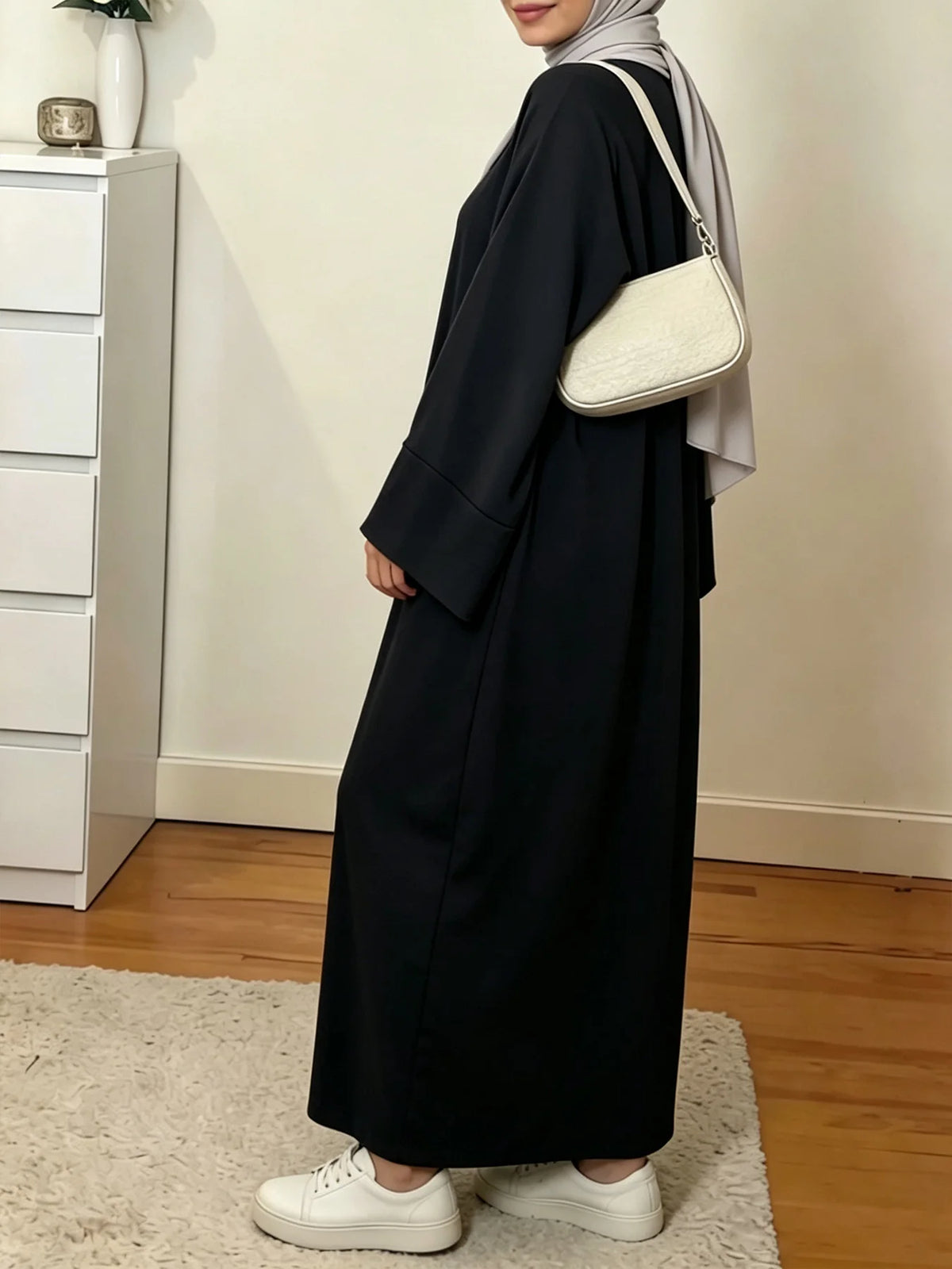 Modest Islamic Kaftan Prayer Robe