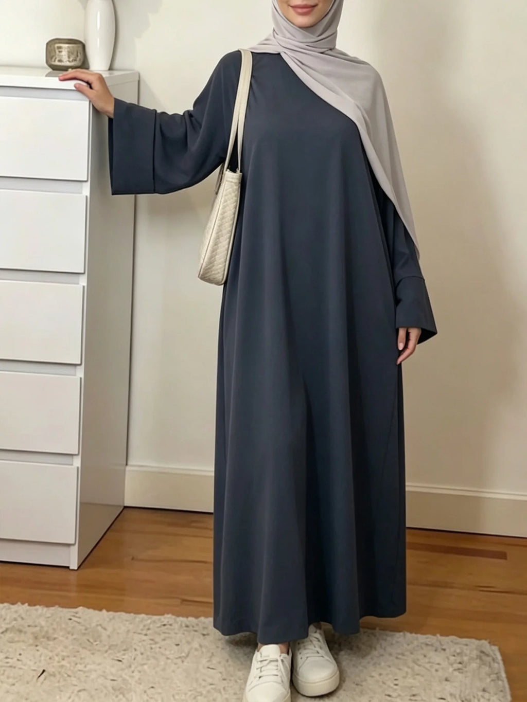Modest Islamic Kaftan Prayer Robe