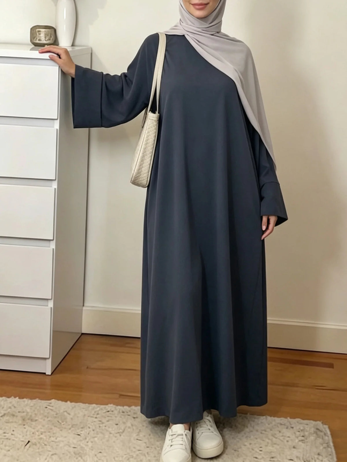 Modest Islamic Kaftan Prayer Robe