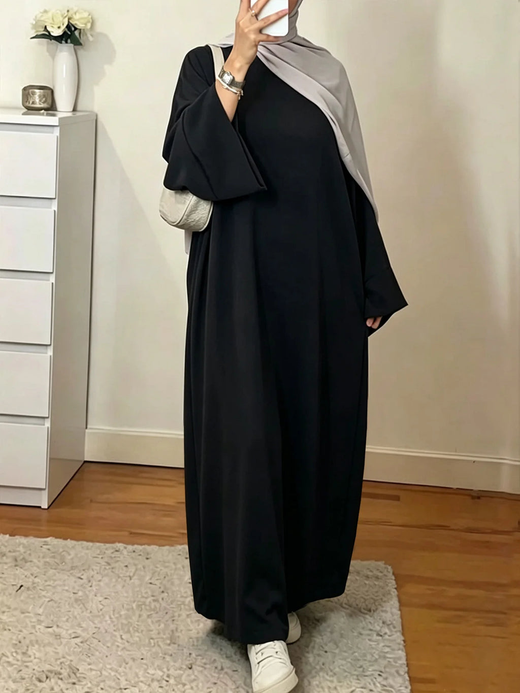 Modest Islamic Kaftan Prayer Robe