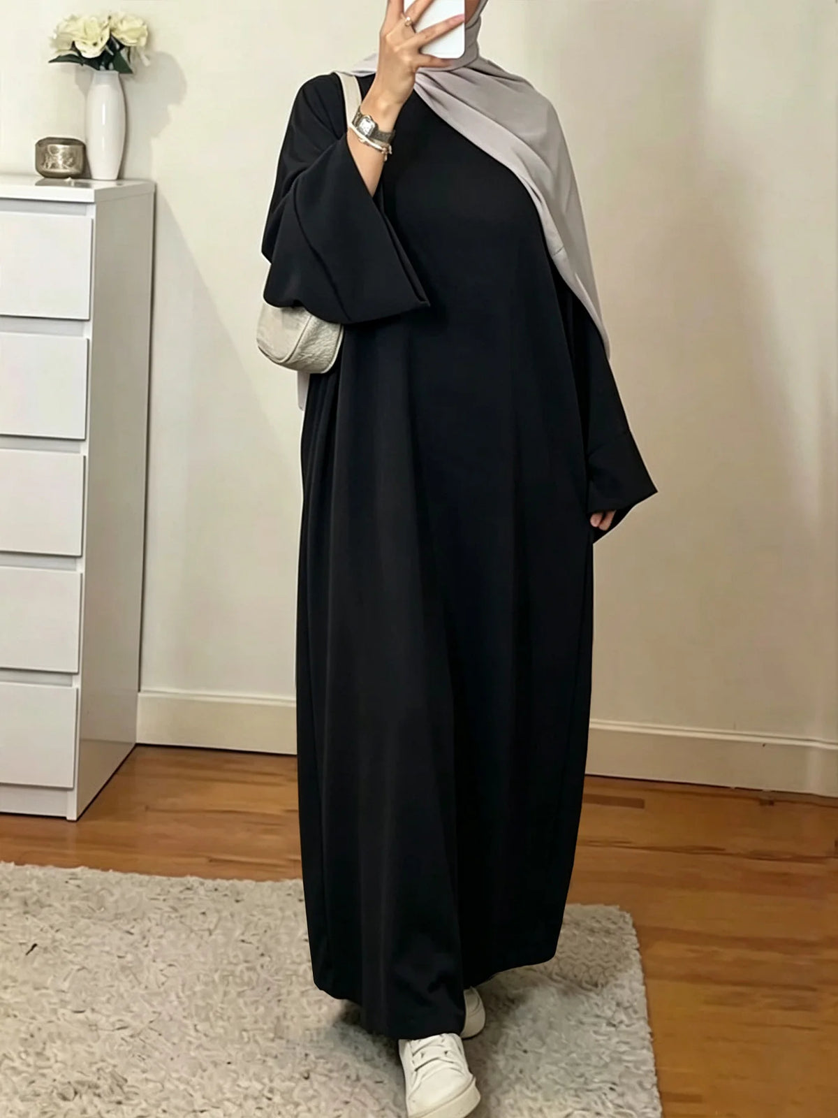 Modest Islamic Kaftan Prayer Robe