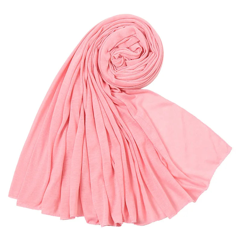 Soft Stretch Jersey Hijab Scarf, 85 × 180 cm Wrap