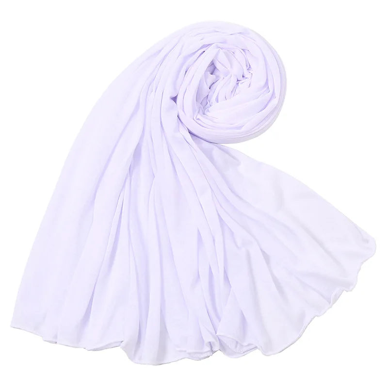 Soft Stretch Jersey Hijab Scarf, 85 × 180 cm Wrap