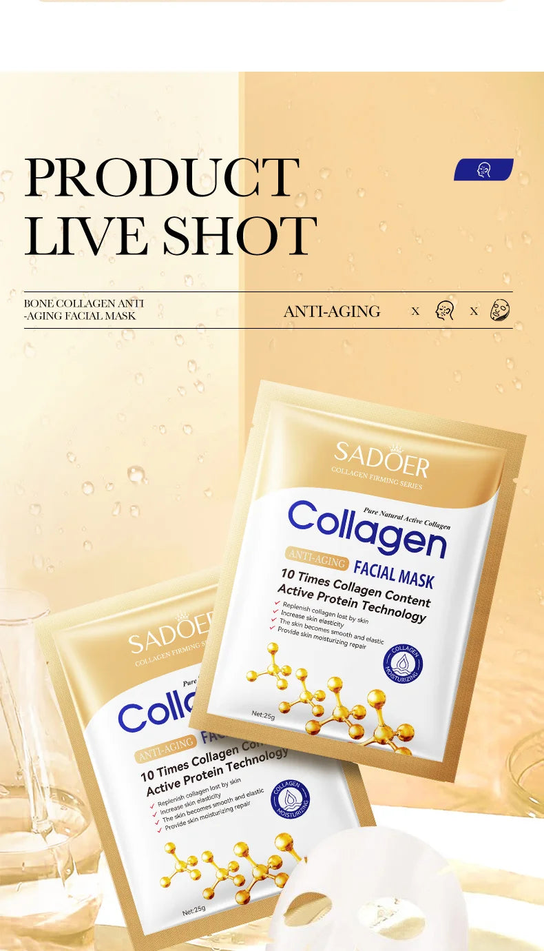 Collagen Anti-Wrinkle Face Mask (10pcs)