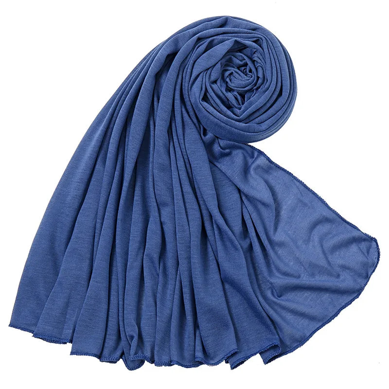 Soft Stretch Jersey Hijab Scarf, 85 × 180 cm Wrap