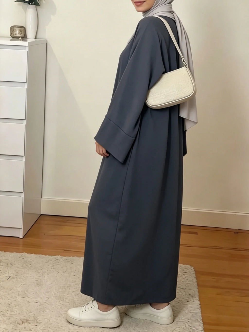 Modest Islamic Kaftan Prayer Robe