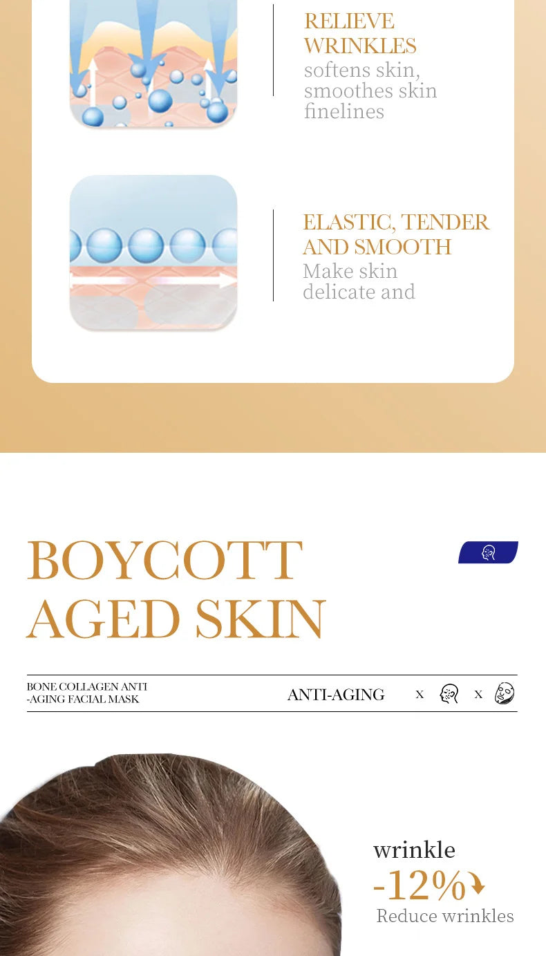 Collagen Anti-Wrinkle Face Mask (10pcs)