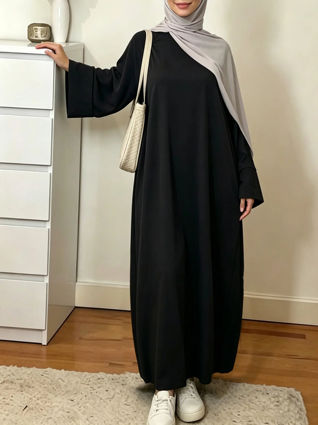 Modest Islamic Kaftan Prayer Robe