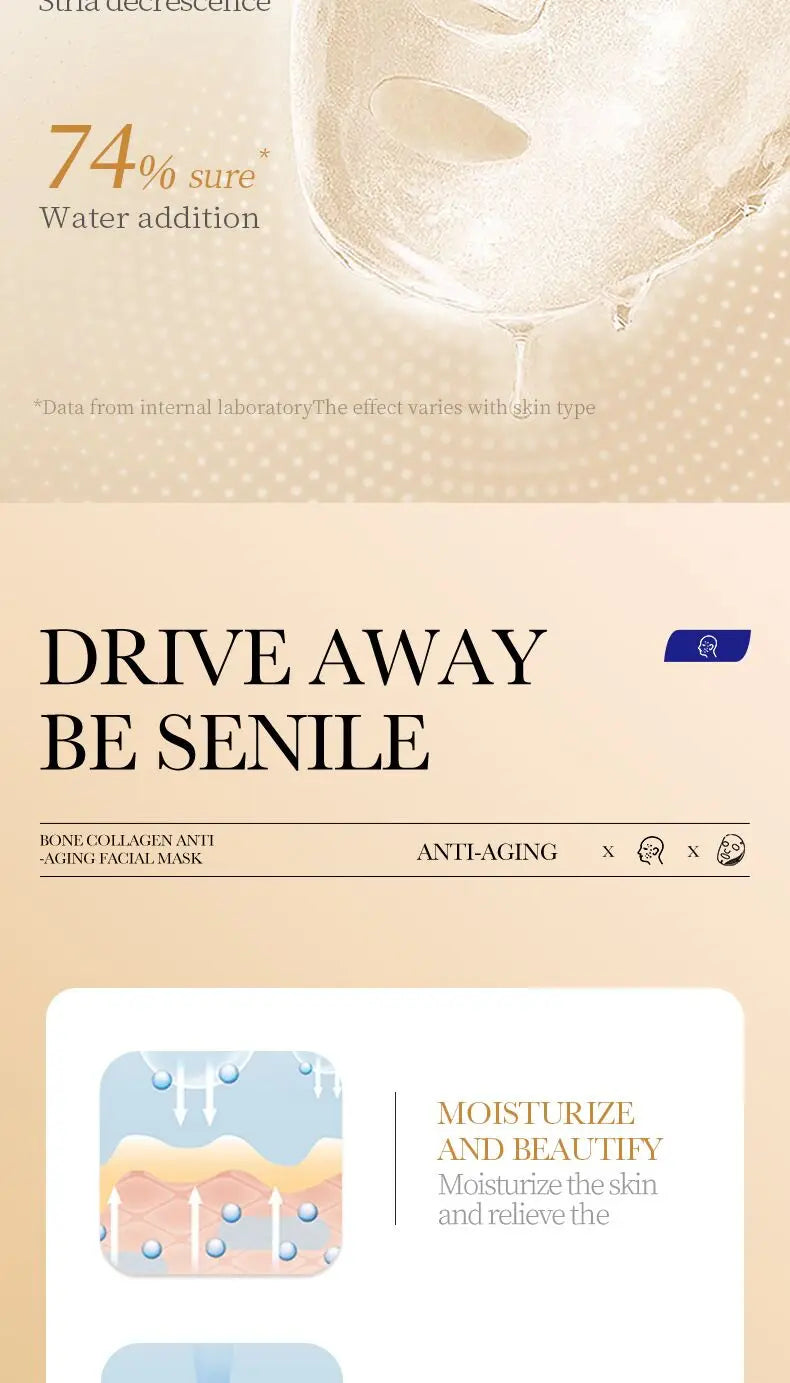 Collagen Anti-Wrinkle Face Mask (10pcs)