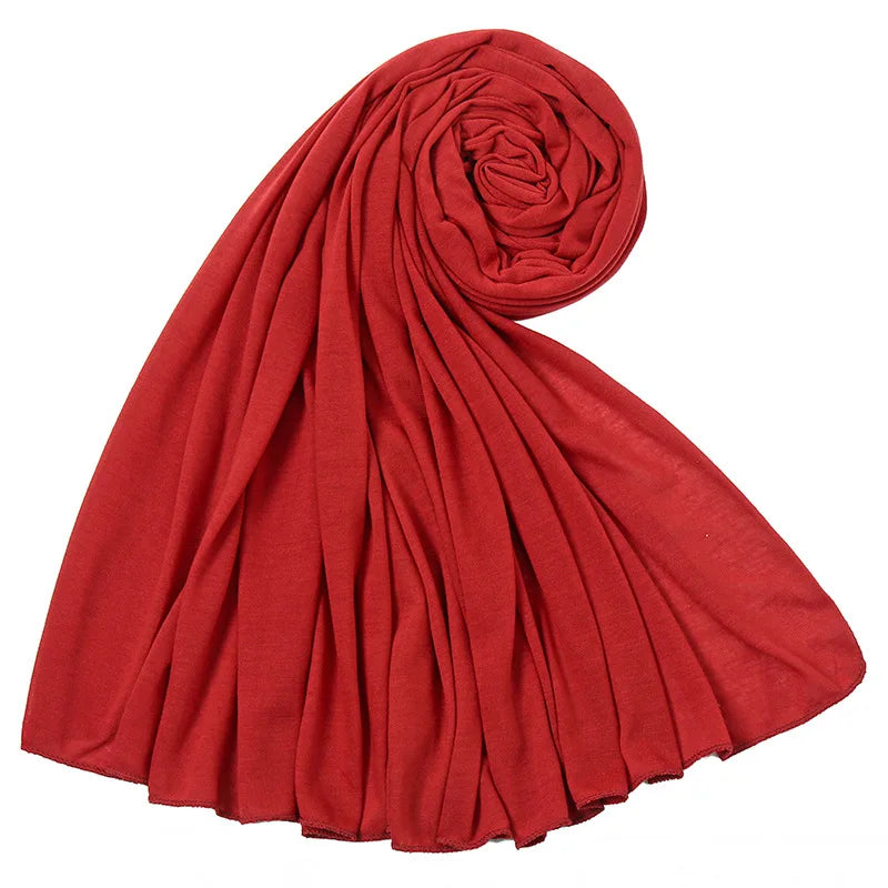 Soft Stretch Jersey Hijab Scarf, 85 × 180 cm Wrap
