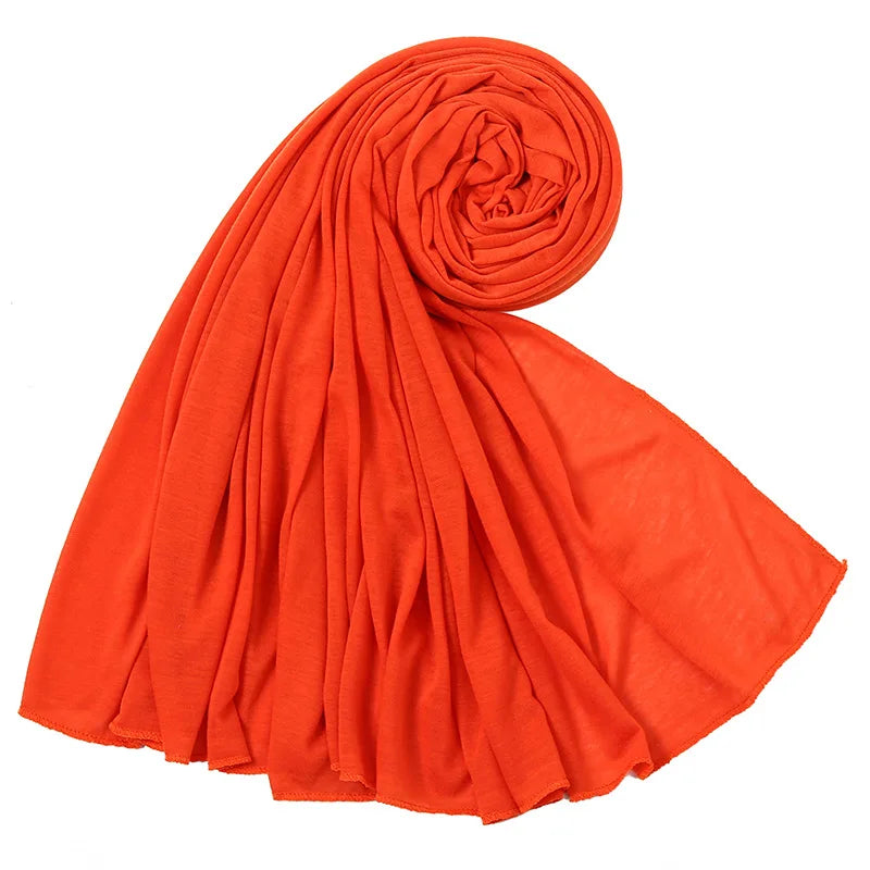 Soft Stretch Jersey Hijab Scarf, 85 × 180 cm Wrap