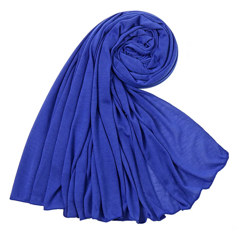 Soft Stretch Jersey Hijab Scarf, 85 × 180 cm Wrap