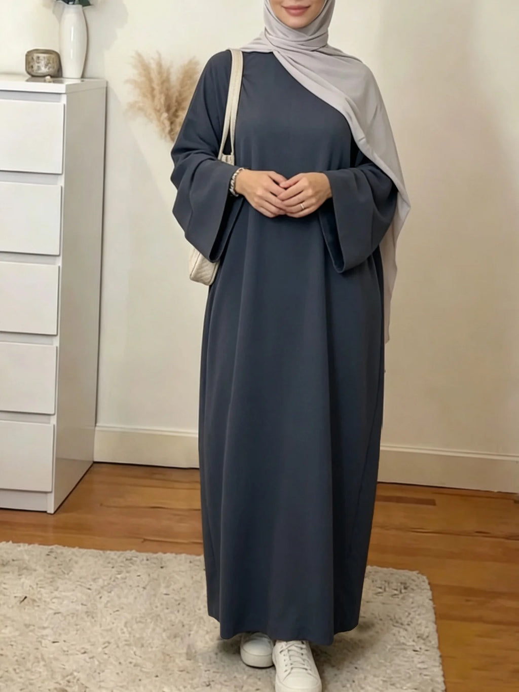 Modest Islamic Kaftan Prayer Robe