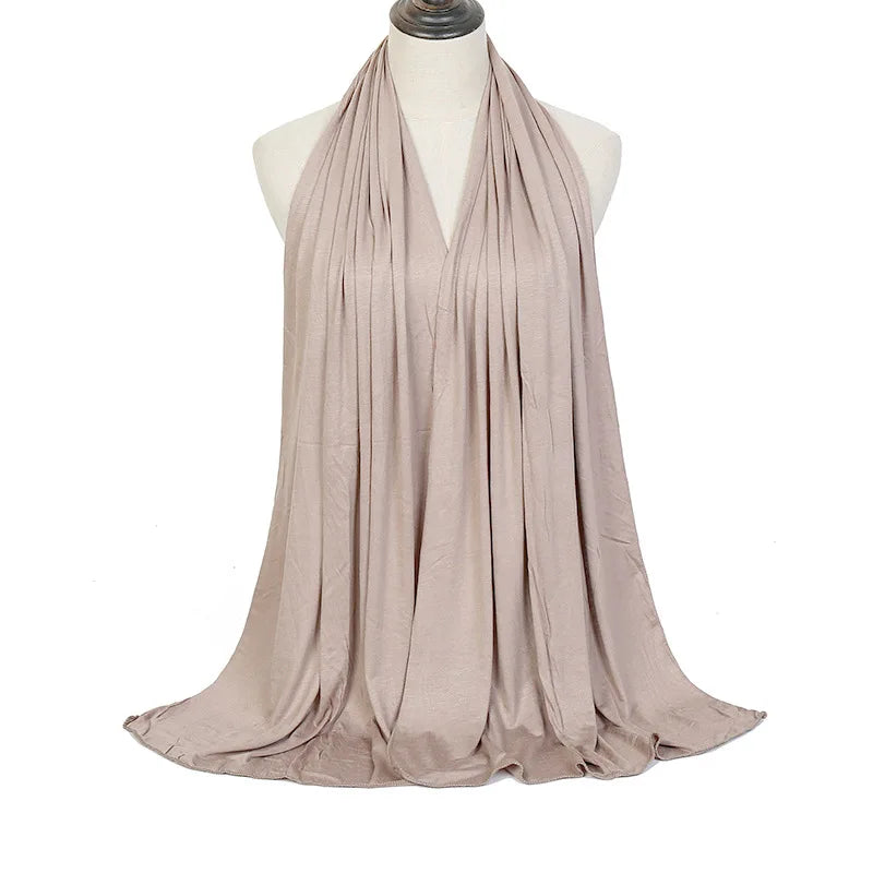 Soft Jersey Instant Hijab, Pre-Sewn 60 × 170 cm