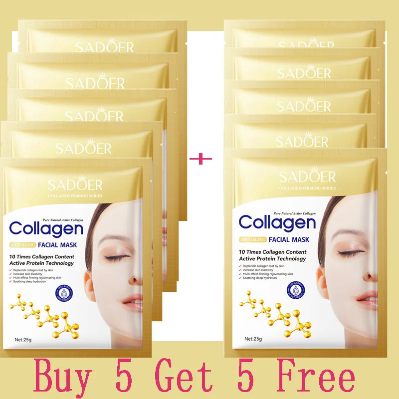 Collagen Anti-Wrinkle Face Mask (10pcs)