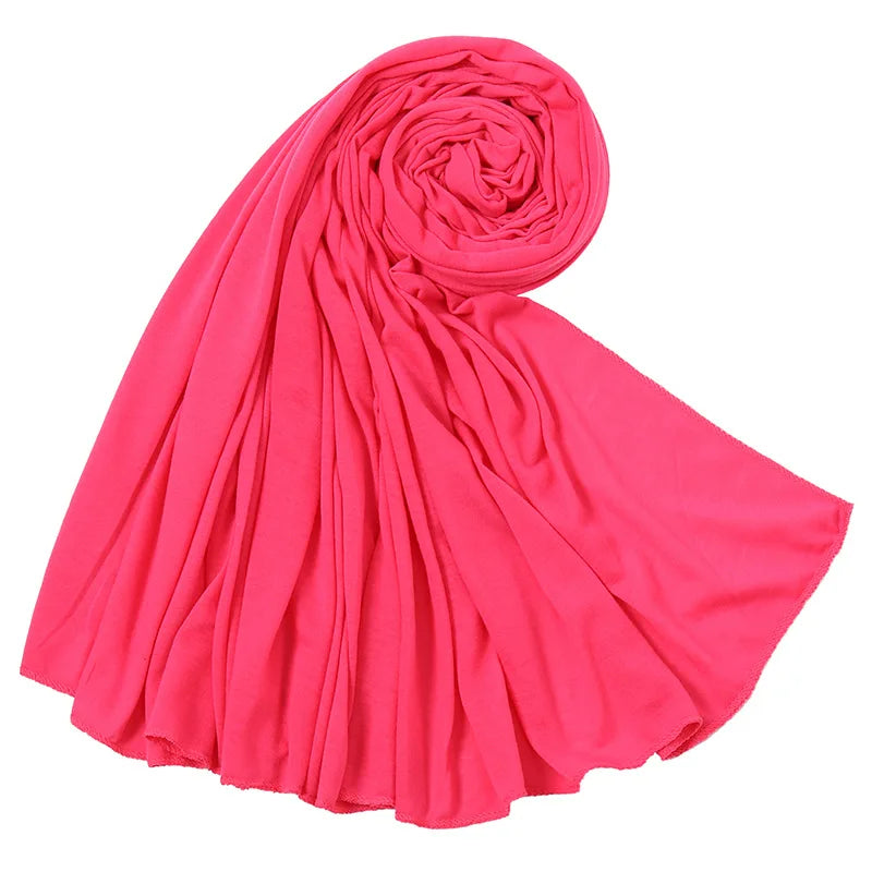Soft Stretch Jersey Hijab Scarf, 85 × 180 cm Wrap