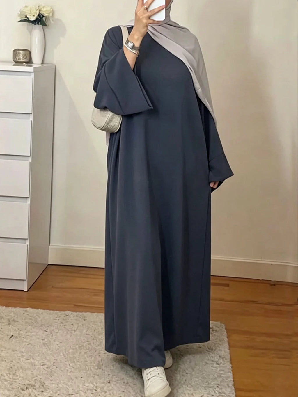 Modest Islamic Kaftan Prayer Robe