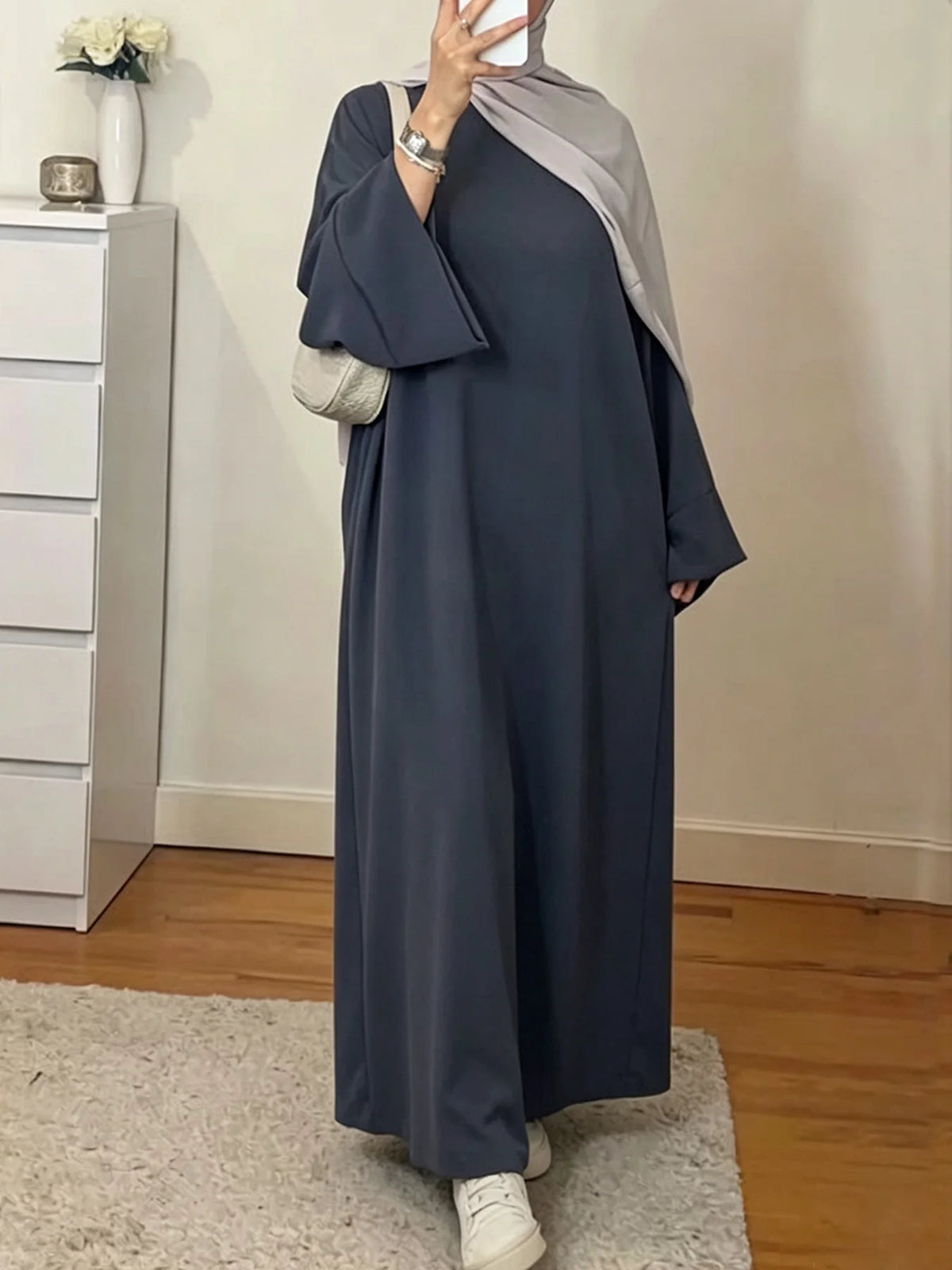 Modest Islamic Kaftan Prayer Robe
