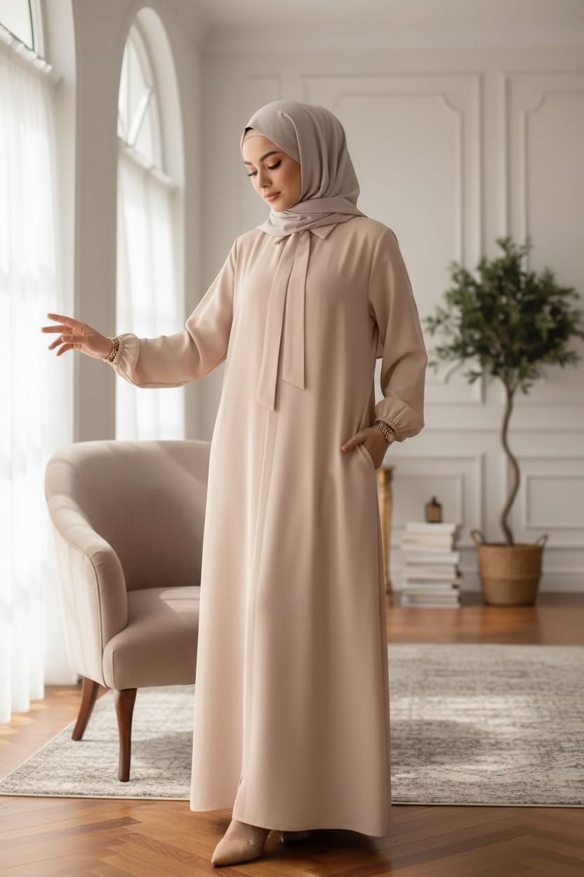 Dubai Full Length Abaya Robe