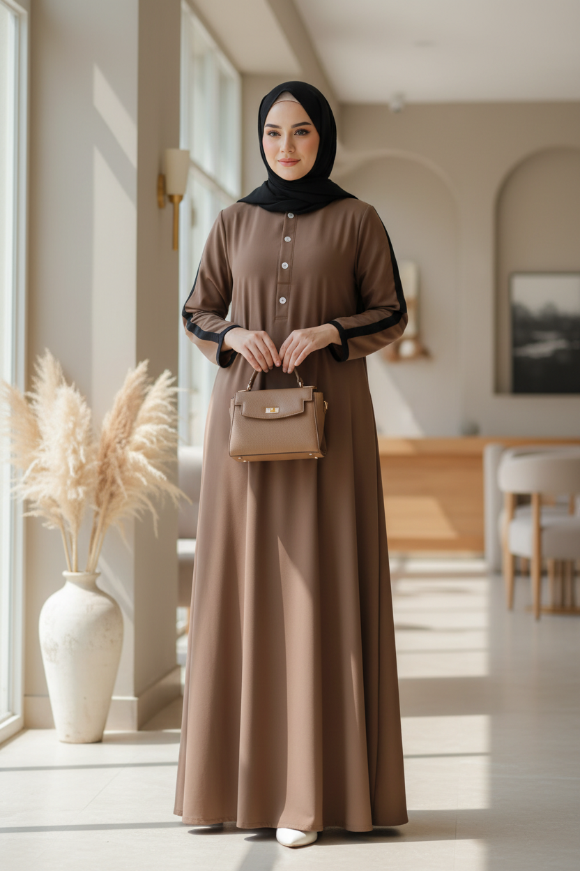 ZANZEA Ramadan Maxi Abaya Dress